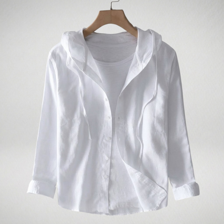 Élina | Chemise Légère Élégante à Capuche