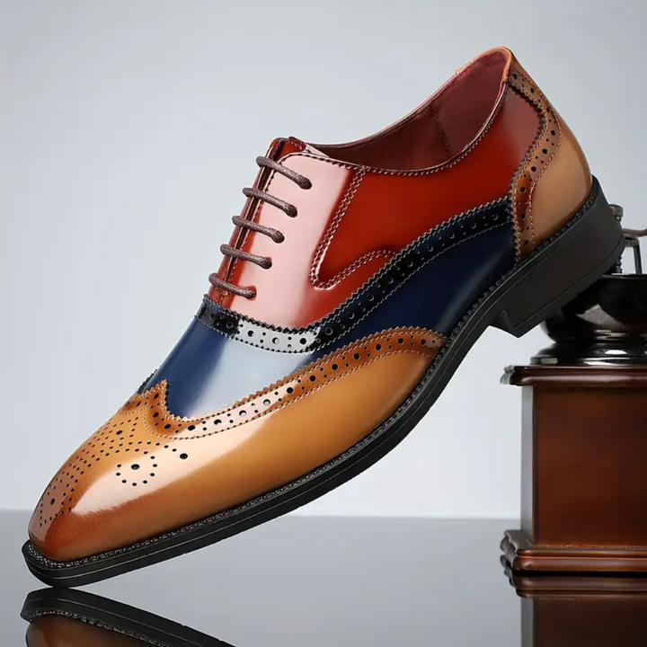 Baudelaire | Richelieu à bout fleuri — cuir patiné