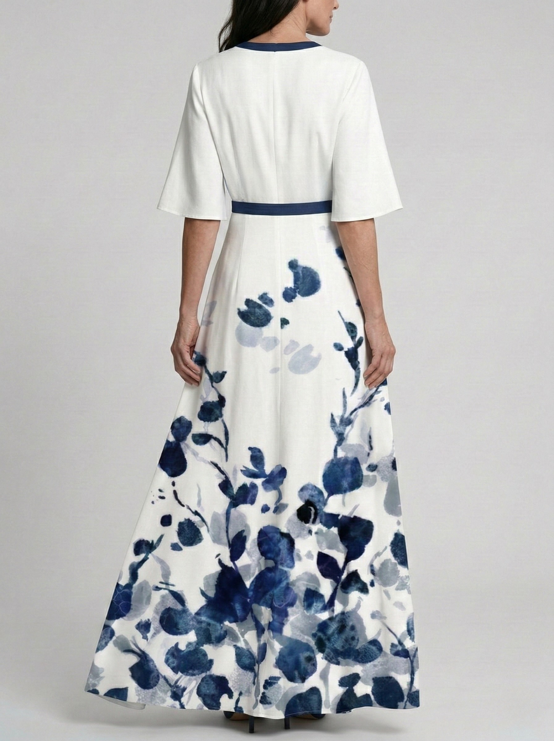 Isabelle | Robe longue élégante à imprimé floral