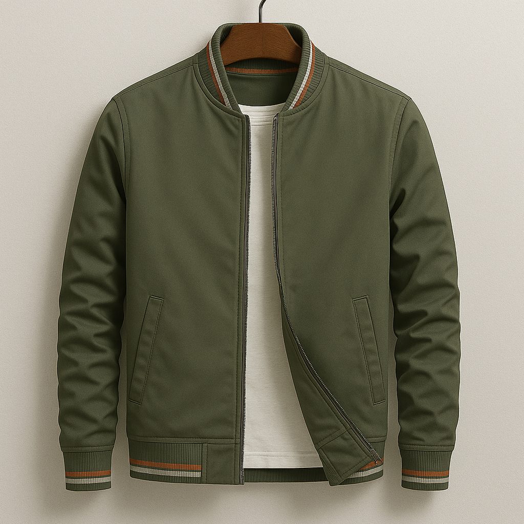 VESTE BOMBER D'ÉTÉ AVEC RAYURES