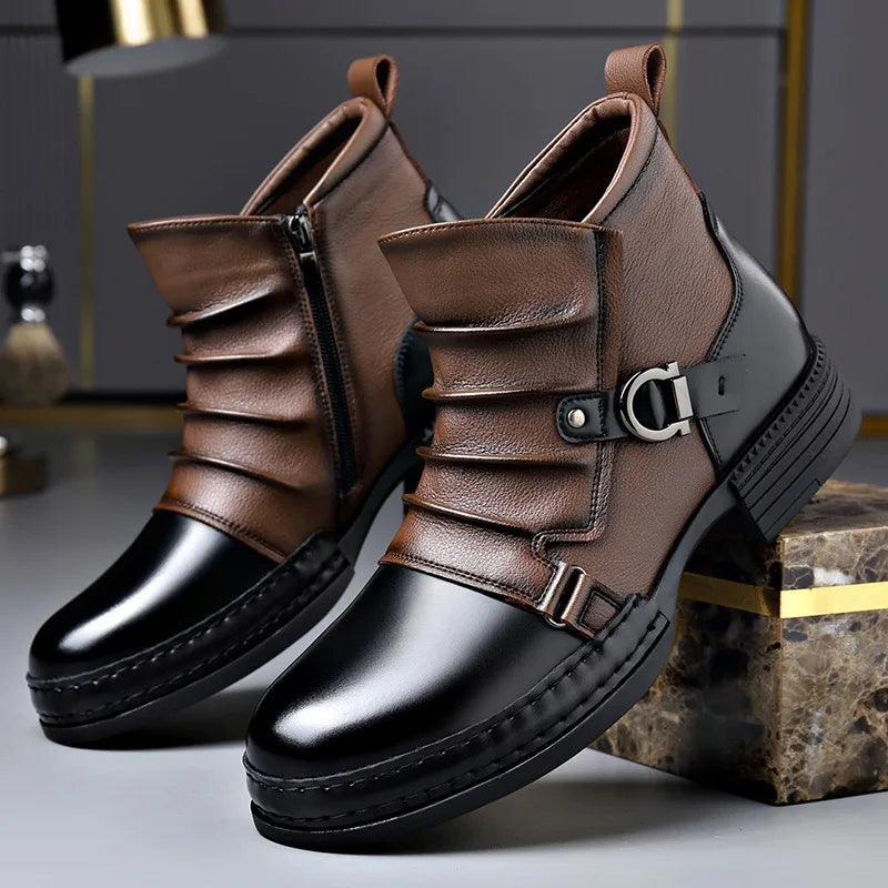 BOTTINES À BOUCLE POUR HOMME