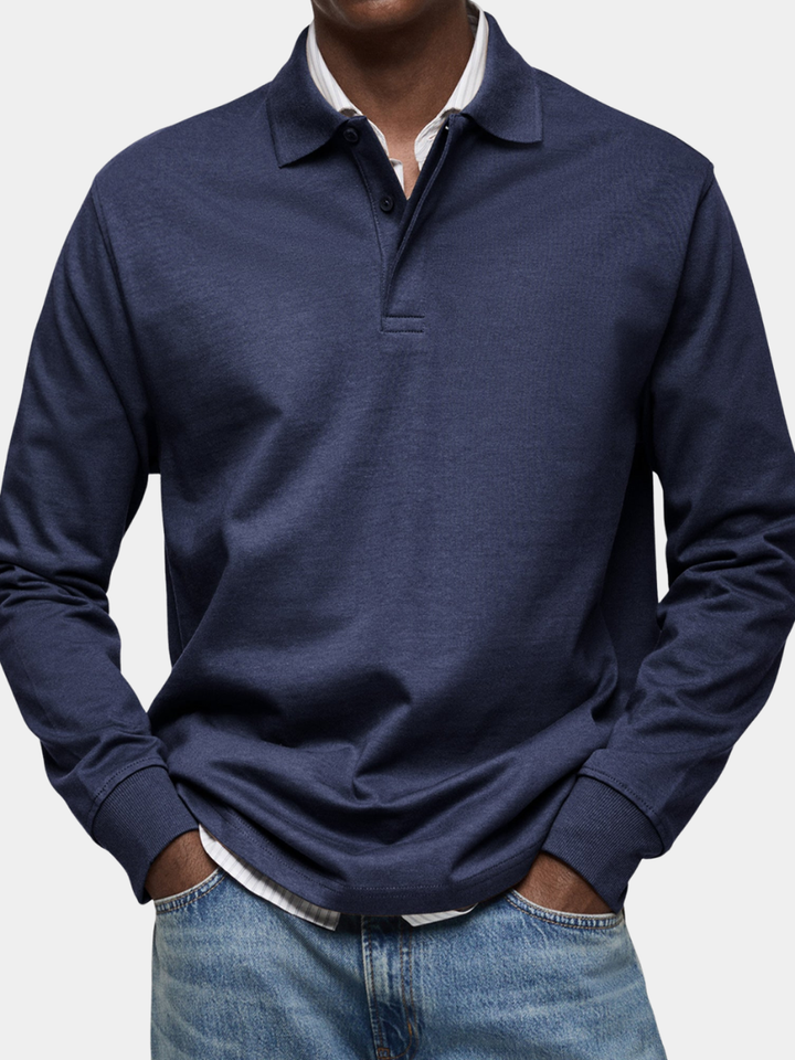 Camille Cannes | Polo en coton Pima — Manches longues
