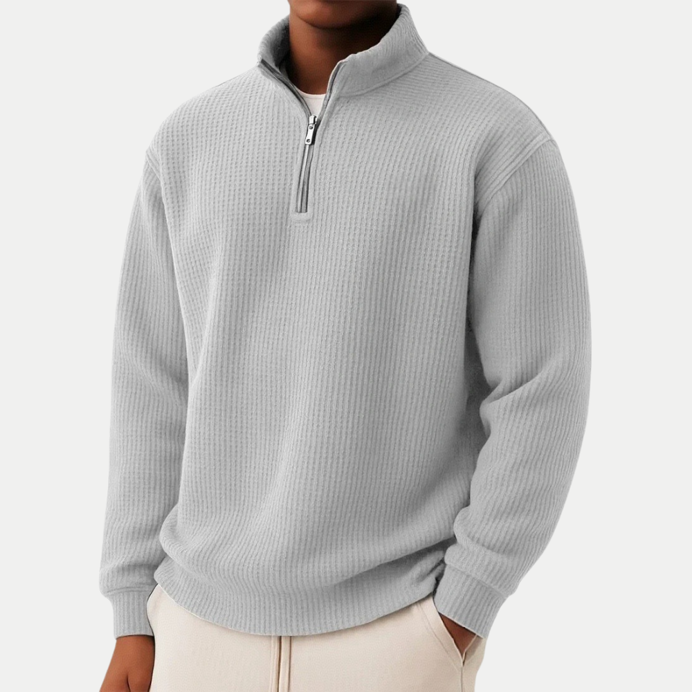 PULL ZIPPÉ ÉLÉGANT POUR HOMME