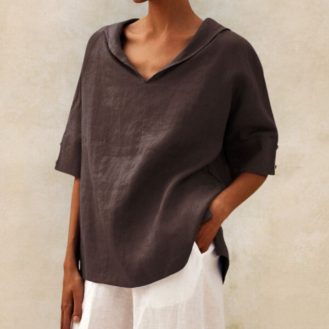 Camille Cannes | Chemise en lin naturel