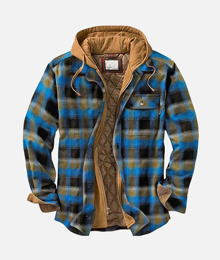 VESTE PATCHWORK À CARREAUX