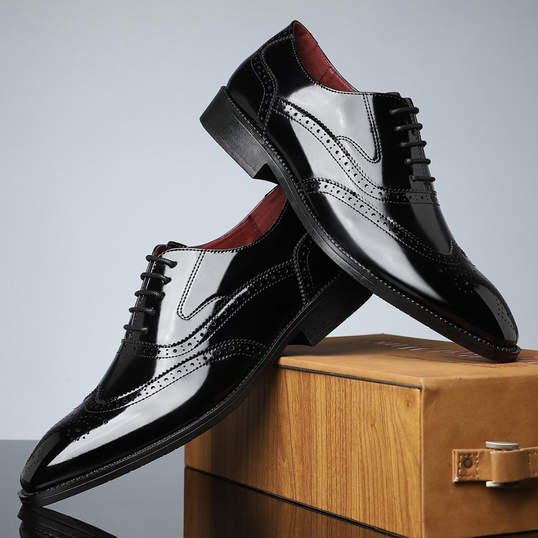 Baudelaire | Richelieu à bout fleuri — cuir patiné