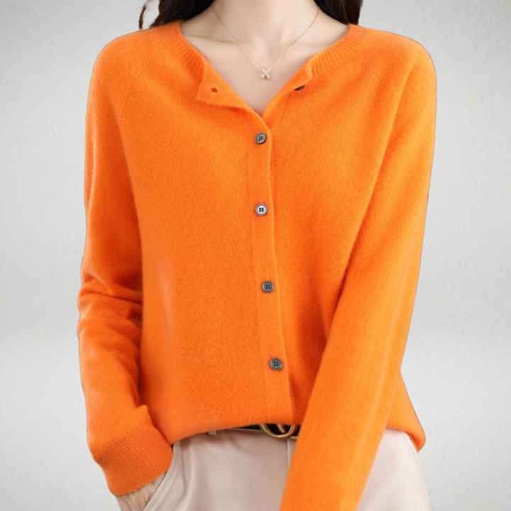 Isabelle | Cardigan cachemire col rond