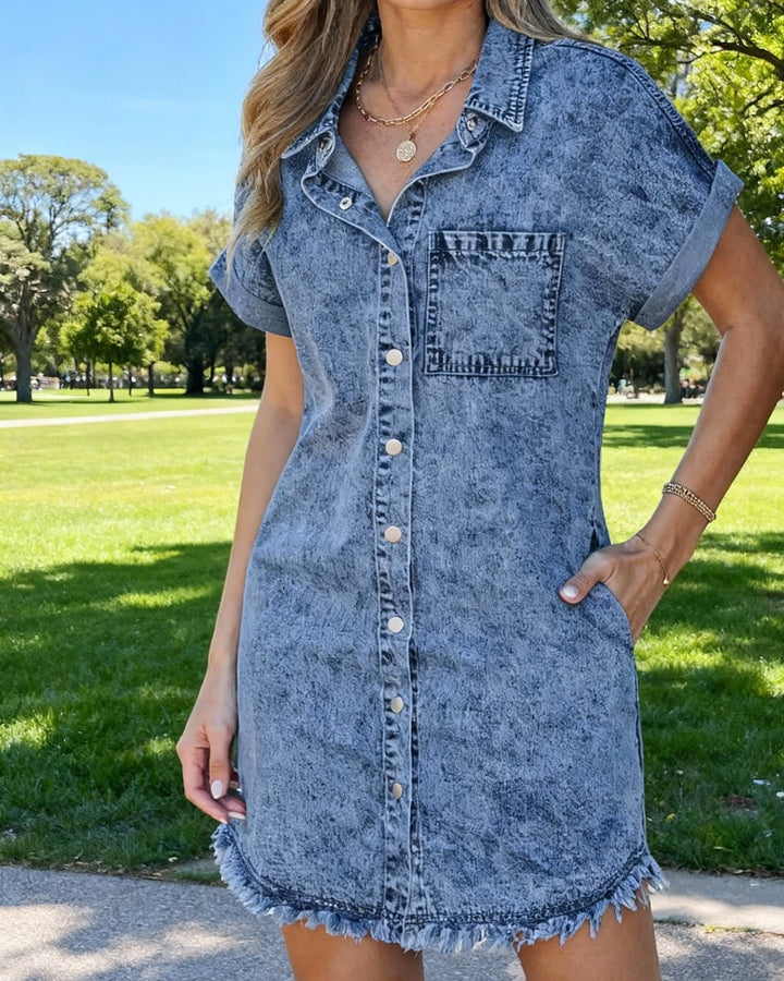 MATHILDE | Robe-Chemise en Jean