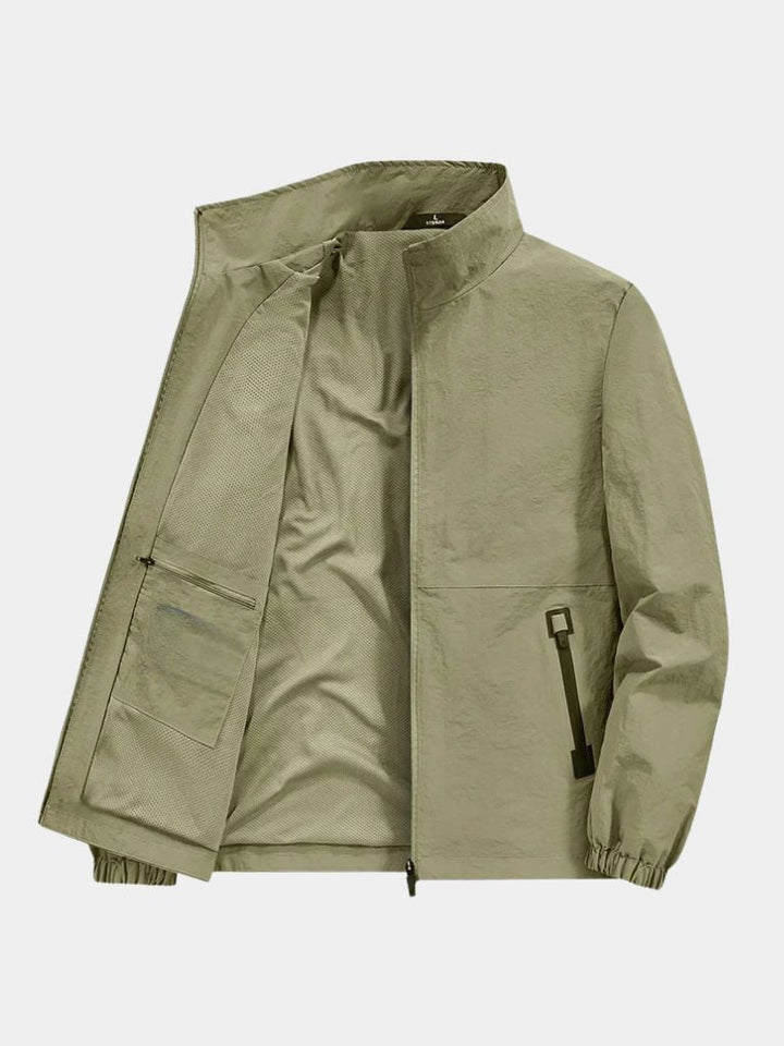 JACQUES | Veste utility zippée en coton technique — coupe contemporaine