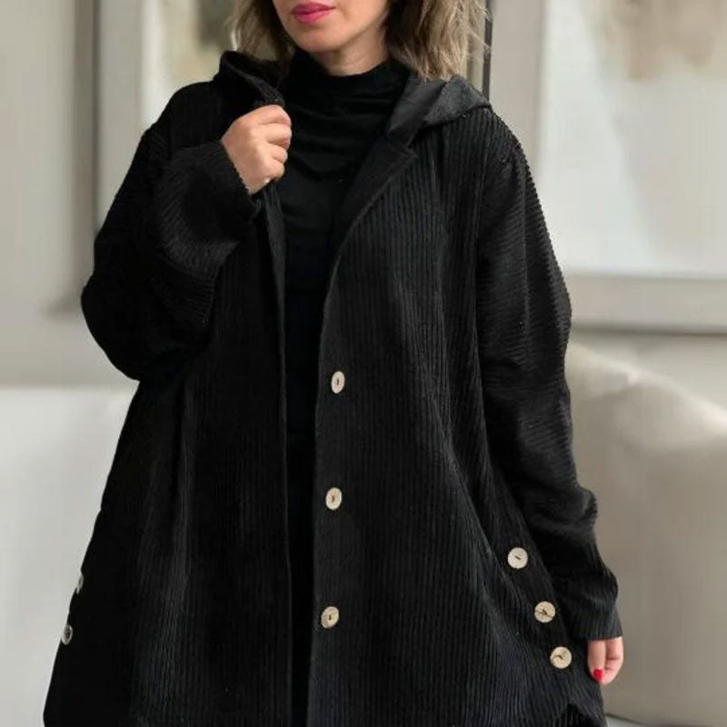 Camille Cannes | Veste à capuche en velours