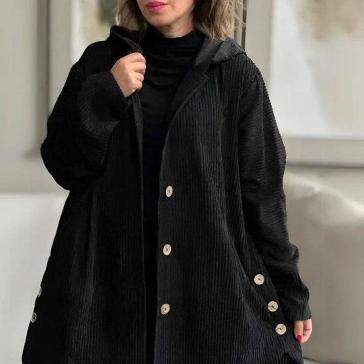 Camille Cannes | Veste à capuche en velours