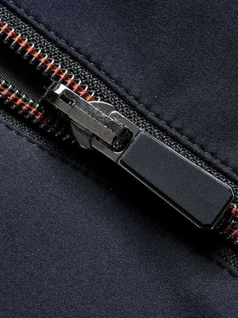GABRIEL | Veste zippée en coton technique — coupe taillée polyvalente