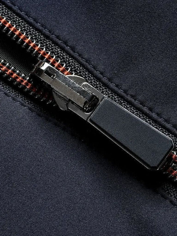 GABRIEL | Veste zippée en coton technique — coupe taillée polyvalente