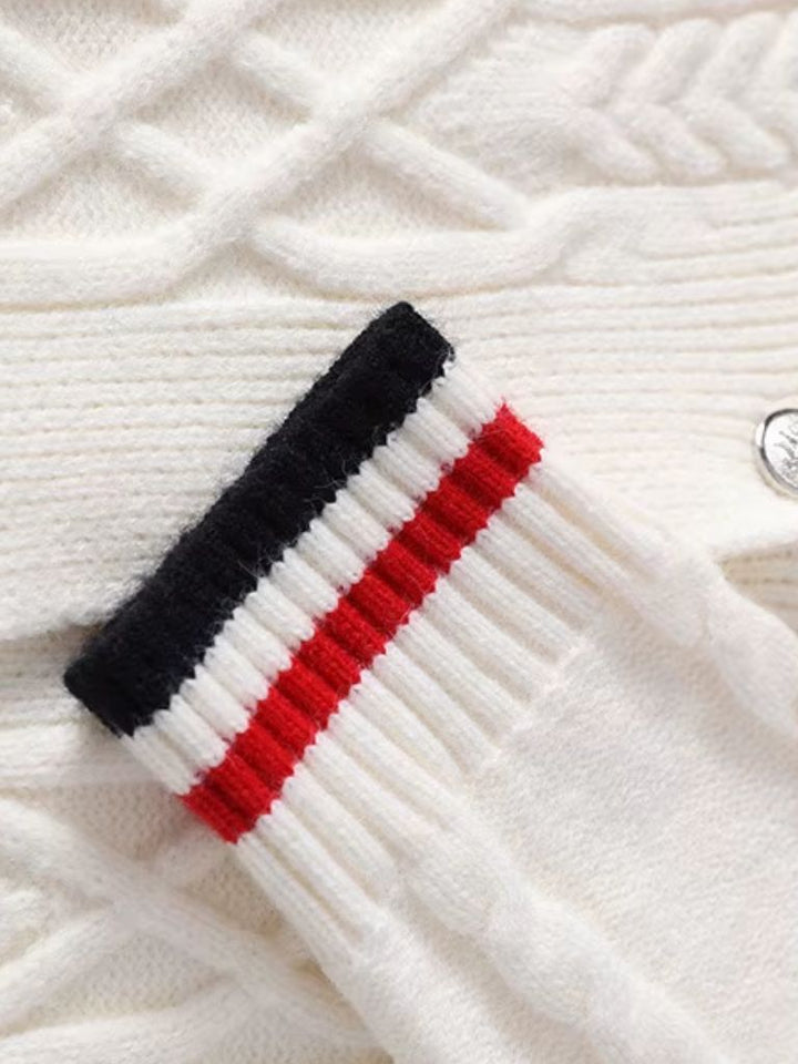 THÉODORE | Pull en maille à col écharpe — coupe taillée intemporelle