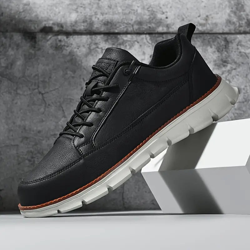 BASKETS EN CUIR AVEC SOUTIEN