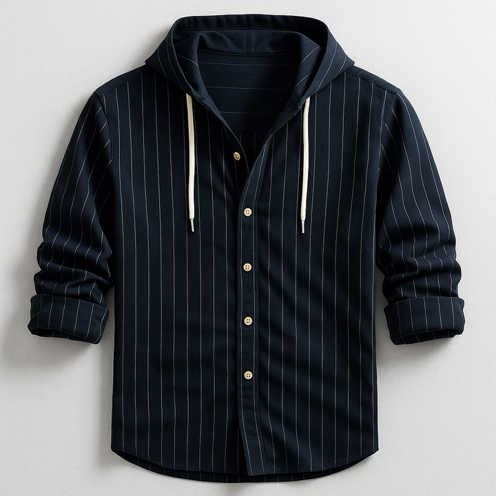 CHEMISE DE LUXE À RAYURES AVEC CAPUCHE