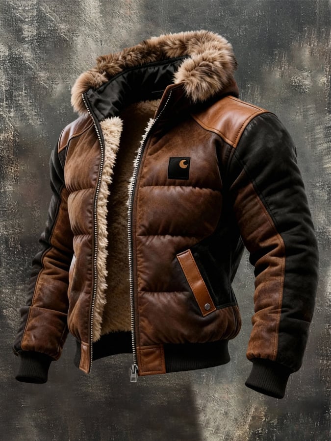 VESTE D'HIVER CHAUDE ET ÉLÉGANTE POUR HOMMES