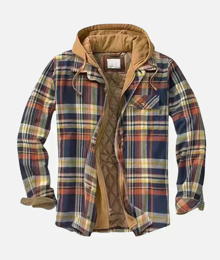 VESTE PATCHWORK À CARREAUX