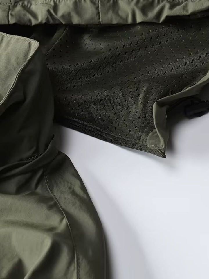 JULIEN | Veste imperméable en coton technique — coupe outdoor