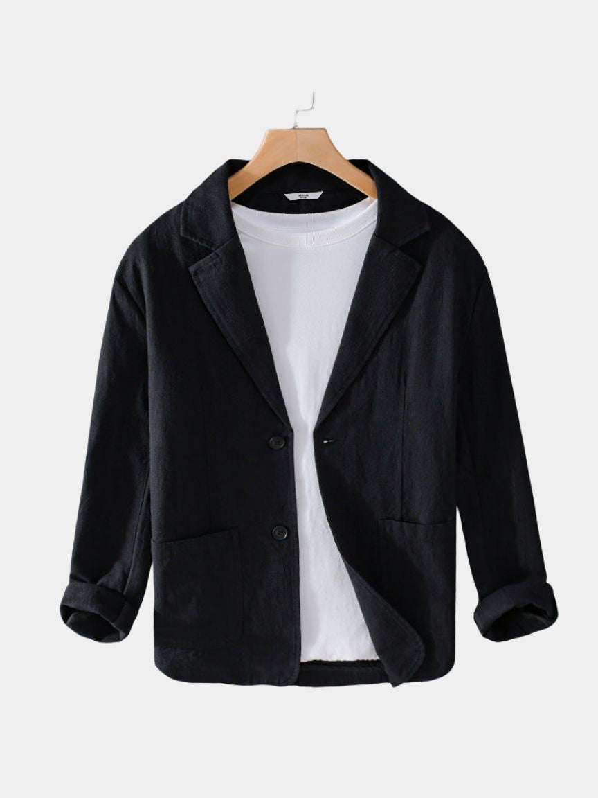 MAURICE | Blazer d'été en lin — coupe taillée et tombé naturel