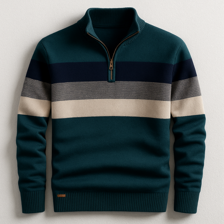 PULLOVER AVEC ZIP POUR HOMME
