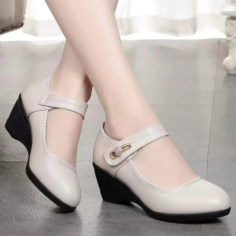 Nathalie | Chaussures élégantes à talon moyen, confort absolu