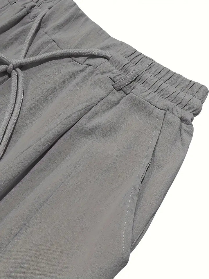 NICHOLS | PANTALONS LARGES EN LIN AVEC CORDON
