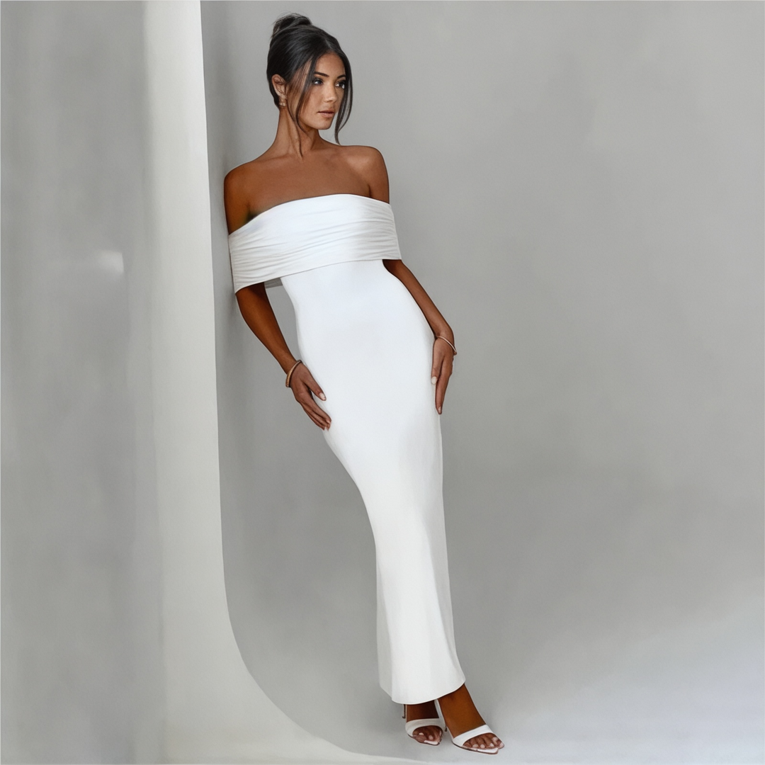 Camille Cannes | Robe Longue Élégante Sans Bretelles