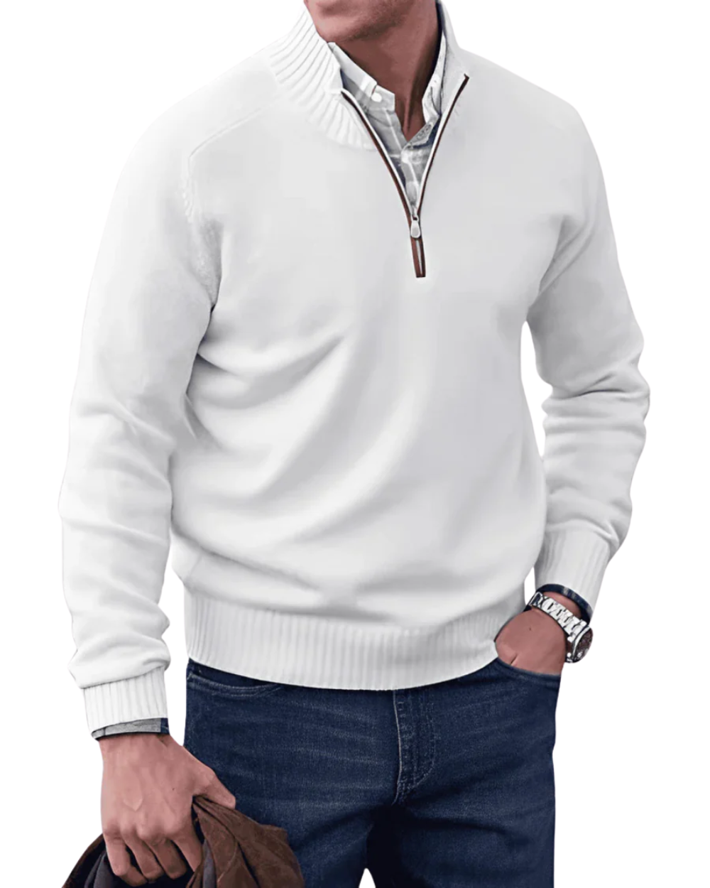 Casual Zip Sweater