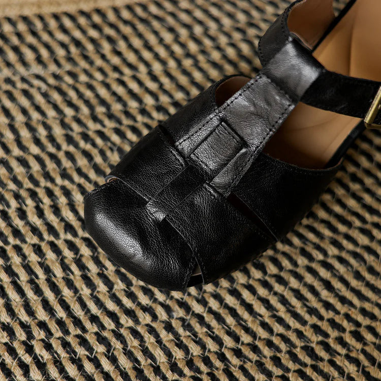 Amélie | Sandales en Cuir, Confort & Élégance Intemporelle