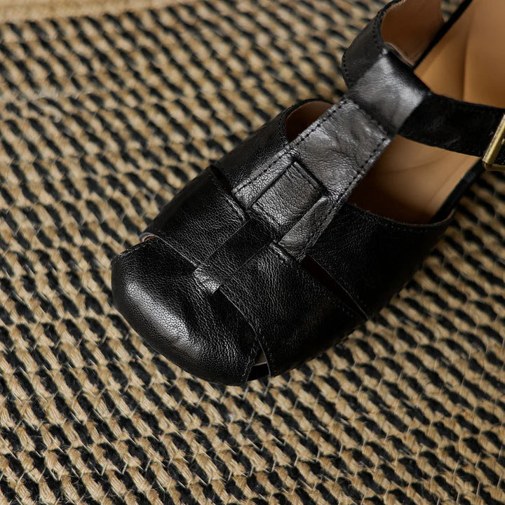 Amélie | Sandales en Cuir, Confort & Élégance Intemporelle