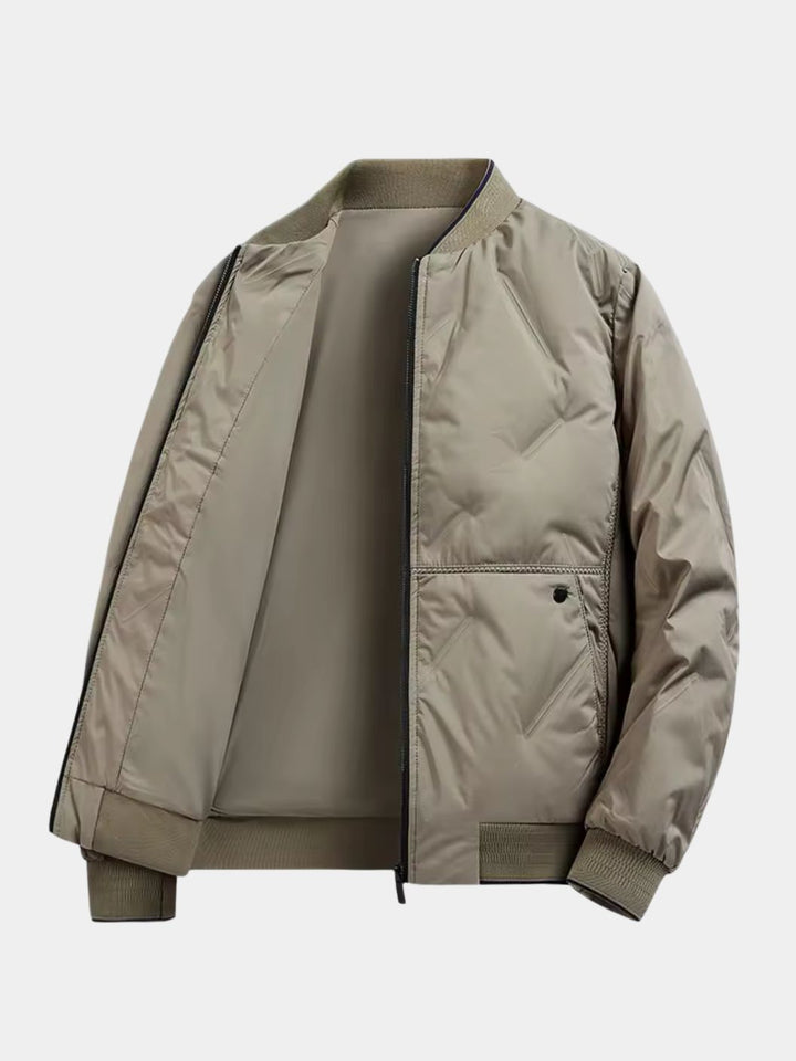 FLORIAN | Blouson aviateur en coton technique — coupe taillée premium
