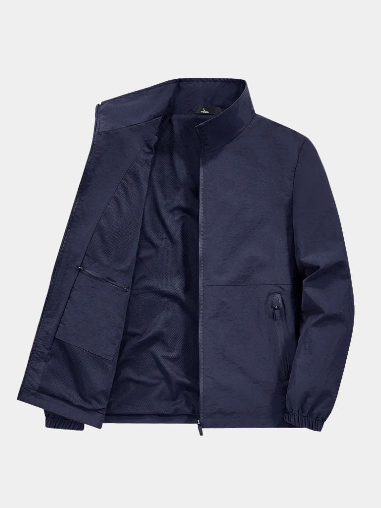JACQUES | Veste utility zippée en coton technique — coupe contemporaine