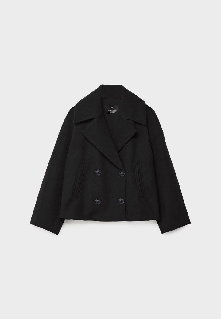 Veste courte chic à double boutonnage