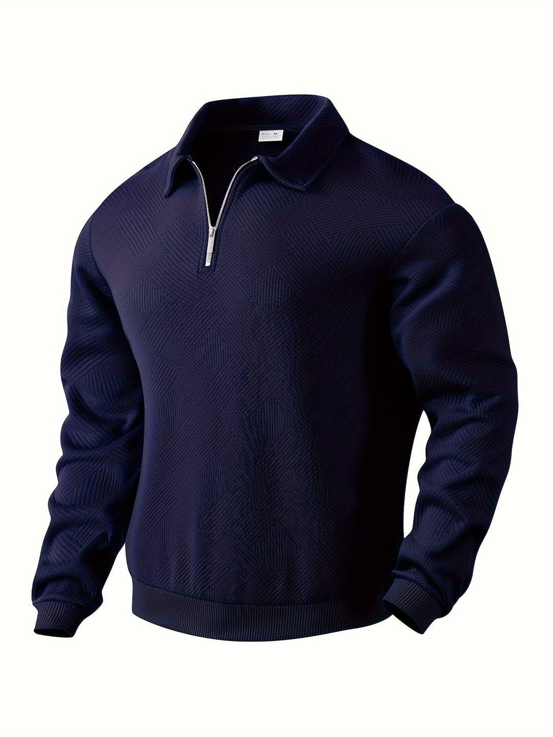 PULL À MAILLE GÉOMÉTRIQUE POUR HOMME