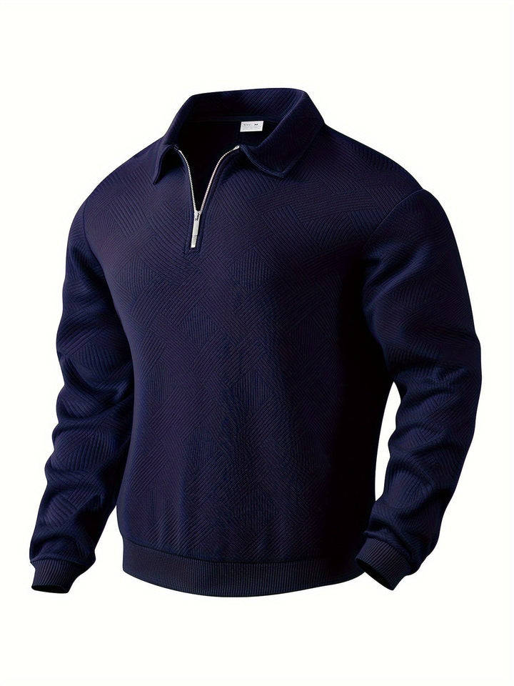 PULL À MAILLE GÉOMÉTRIQUE POUR HOMME