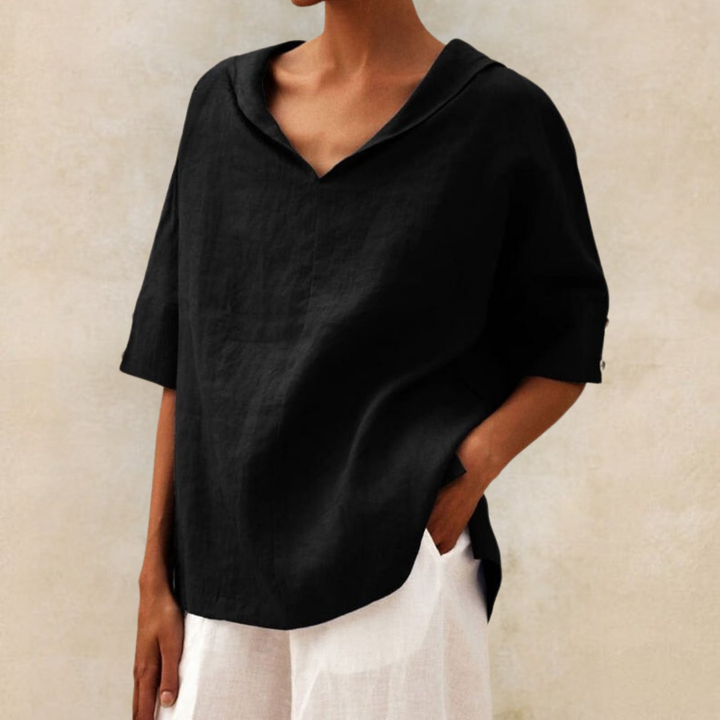 Camille Cannes | Chemise en lin naturel