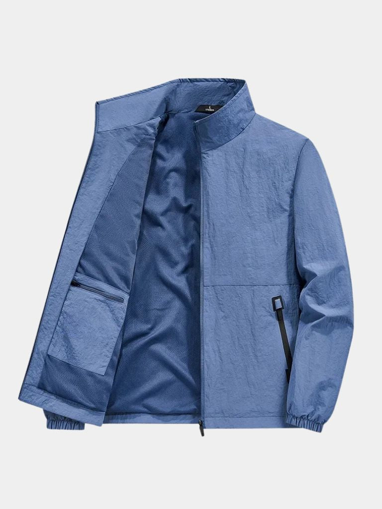 JACQUES | Veste utility zippée en coton technique — coupe contemporaine