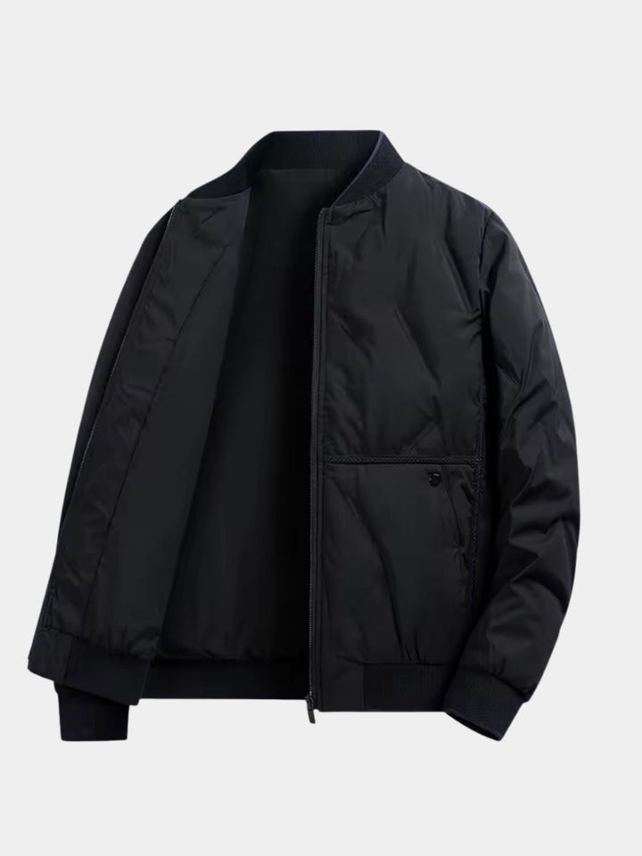 FLORIAN | Blouson aviateur en coton technique — coupe taillée premium