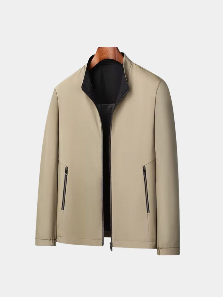 GABRIEL | Veste zippée en coton technique — coupe taillée polyvalente