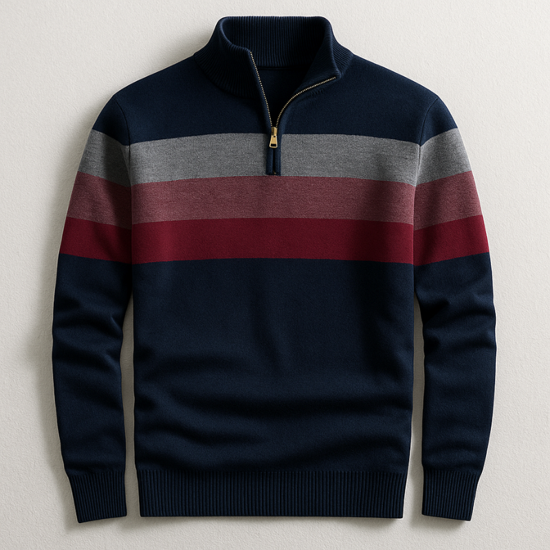 PULLOVER AVEC ZIP POUR HOMME