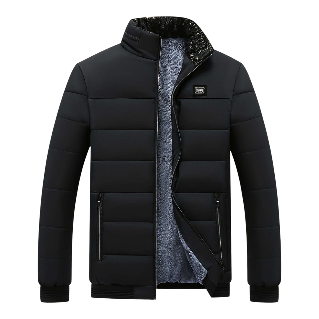 VESTE D’HIVER ÉLÉGANTE ZIPPÉE POUR HOMME