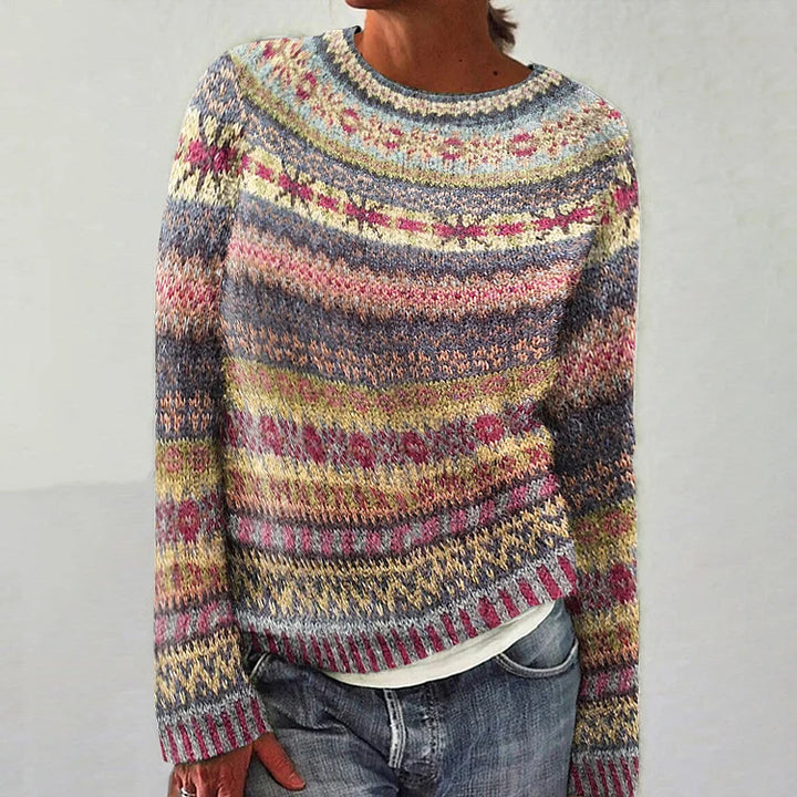 Aurore | Pull Jacquard en Cachemire & Laine Mérinos