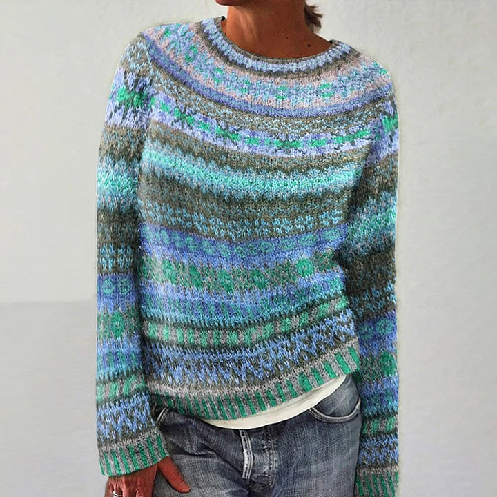 Aurore | Pull Jacquard en Cachemire & Laine Mérinos