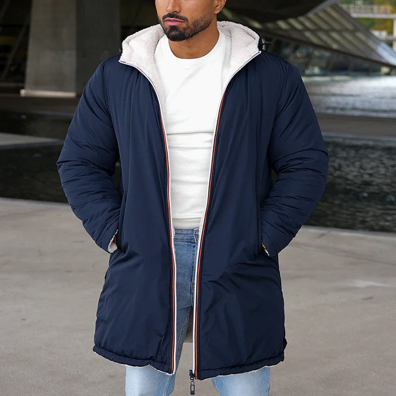 VESTE RÉVERSIBLE ÉLÉGANTE POUR HOMME