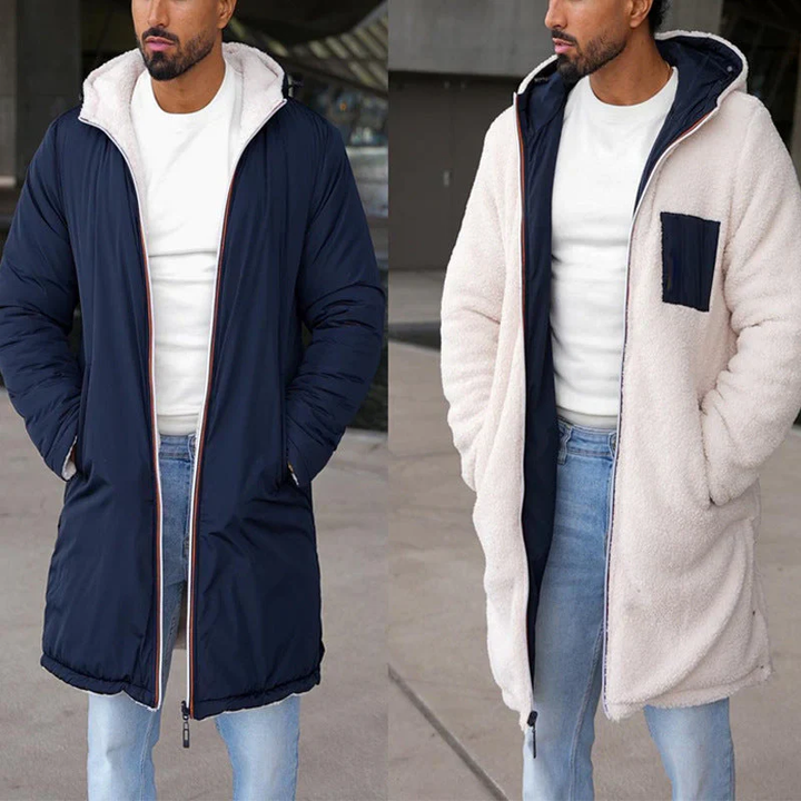 VESTE RÉVERSIBLE ÉLÉGANTE POUR HOMME