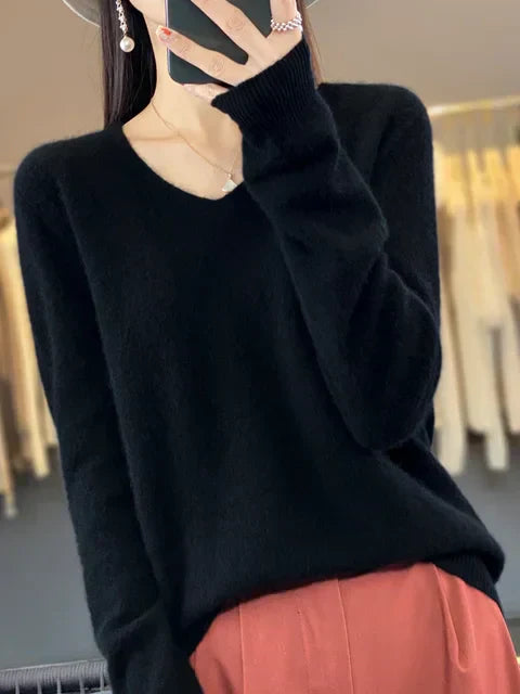 Elena | Pull cachemire col rond