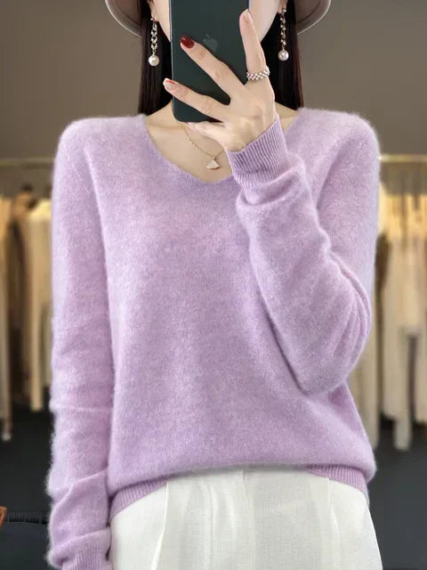 Elena | Pull cachemire col rond
