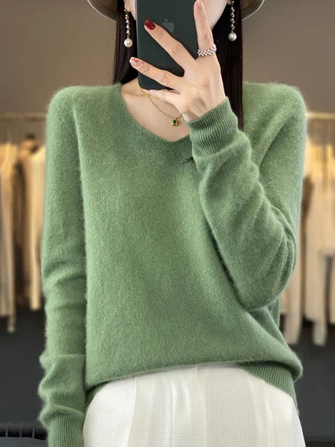 Elena | Pull cachemire col rond