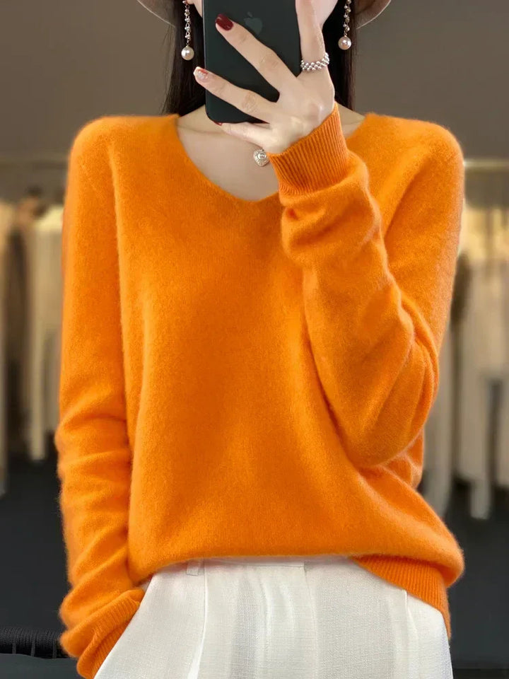 Elena | Pull cachemire col rond